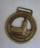 Breloc din alama cu maratonul de 21 km din Stockholm 2009