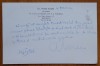 Felicitare cu ocazia Pastelui a Rabinului Sef Moses Rosen, 1986, cu text olograf