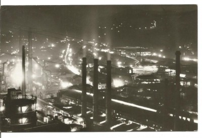 carte postala(ilustrata)-RESITA-Peisaj de noapte foto