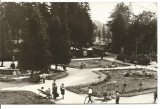 Carte postala(ilustrata)-BORSEC-vedere din parc, Circulata, Fotografie