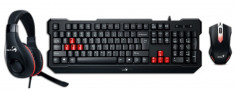 Set complet pentru jocuri pe calculator - Kit Gaming Mouse, Tastatura , Casti foto