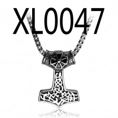 Pandantiv ciocanul lui Thor Mjolnir Norse sign amuleta protectoare foto