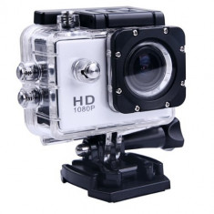 Camera Sport HD 1080P, 12M, Waterproof, Argintiu Garantie 2 ani foto