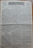 Ziarul Observatorul ; Politic , national si literar , an 1 ,nr. 5 , Sibiu , 1878