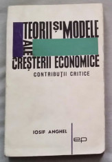 Teorii si modele ale cresterii economice : contributii critice / Iosif Anghel foto