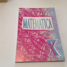 MATEMATICA. MANUAL PENTRU CLASA A X A TRUNCHI COMUN de MARIUS BURTEA,RF13/2
