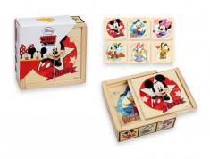 Puzzle De Lemn, Minnie Si Mickey foto