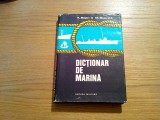 DICTIONAR DE MARINA - A. Bejan, M. Bujenita - Editura Militara, 1979, 306 p., Alta editura