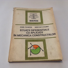 Ecuatii Diferentiale Cu Aplicatii In Mecanica Constructiilor - Ioan Filimon,