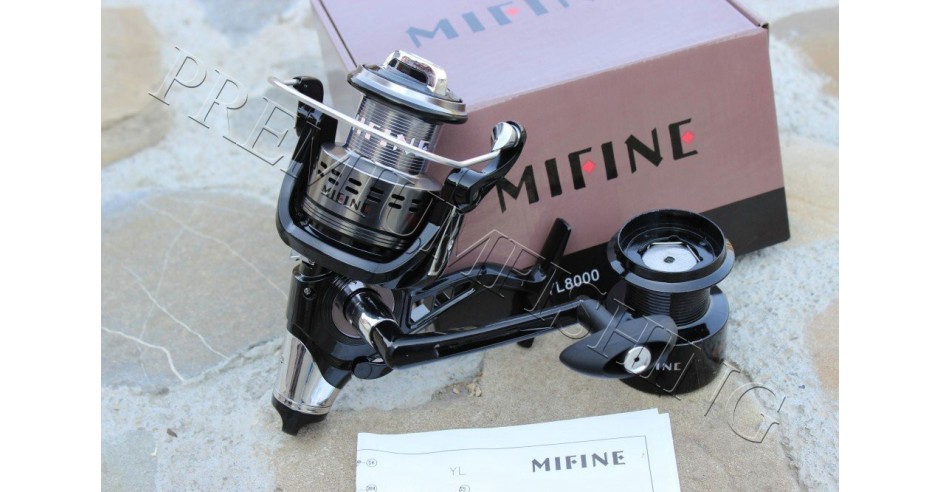 Mulineta Mifine YL 8000 ( YL8000 ) 9+1 ( 10 ) rulmenti cu Baitrunner ...