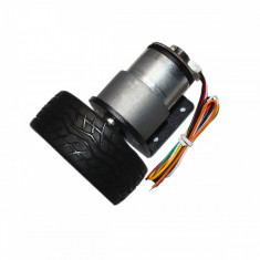 Motor cu Reductor, Codor &amp;amp;#x219;i Roat&amp;amp;#259; JGB37-520 (12 V, 1:90, 107 RPM) foto