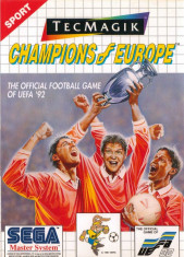 Champions of Europe - SEGA Master System [Second hand] cd foto