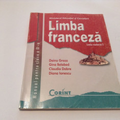 LIMBA FRANCEZA MANUAL PENTRU CLASA A IX A DOINA GROZA-RF13/2