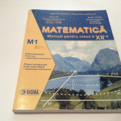 Matematica, Manual pentru clasa a XII-a, M1 - Ion D. Ion, Eugen Campu,RF13/2