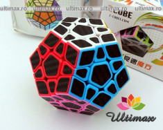 ZCube- Carbon Fiber Megaminx - Cub Rubik Profesional foto