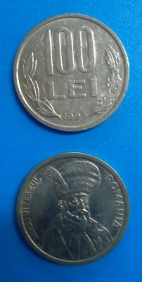 SV * Romania 100 LEI 1993 circulat foto