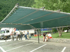 Plasa protectie - umbrire 2x100 metri, opacitate 90%, verde foto