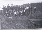 Bnk foto - Predeal 1941 - Elevi ai CN Nicolae Filipescu, Alb-Negru, Romania 1900 - 1950, Militar