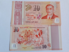 Singapore 10 Dollars 2015 Comemorativa Polimer UNC foto