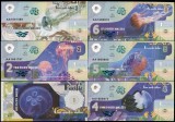 !!! PACIFIC OCEAN - MEDUZE , LOT COMPLET (6 BUC.) 2017 - UNC / NR. 1 - 6