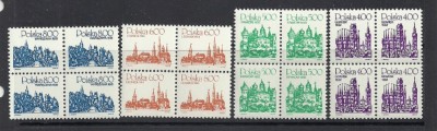 POLONIA 1981 &amp;ndash; CASTELE MEDIEVALE, serie BLOC DE 4 MNH, PT4 foto