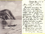 Orsova - Dunarea la Cazane- pescar-militara, WWI, WK1, Circulata, Printata