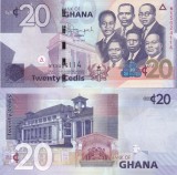 Ghana 20 Cedis 01.07.2015 UNC