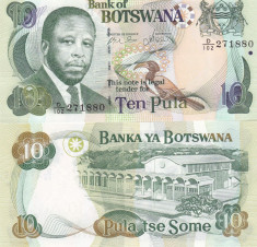 Botswana 10 Pula 2007 UNC foto