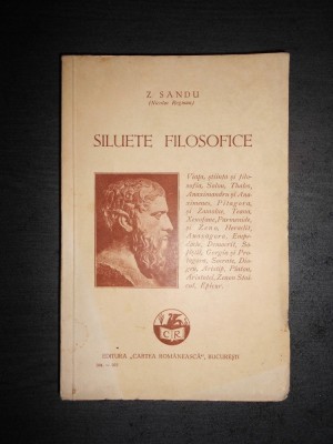 Z. sandu ( Nicolae Regman ) - Siluete filosofice (1933) foto