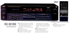 Amplificator 40w cu radio JVC RX 301 BK foto