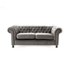 Canapea Fixa 3 locuri Chesterfield Silver foto