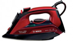 Fier de calcat Bosch TDA503011P, Talpa Ceramica, 3000W, 0.35l (Negru-Rosu) foto