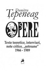 Opere 5: Texte teoretice, interviuri, note critice, &amp;quot;&amp;quot;&amp;quot;&amp;quot;sotroane&amp;quot;&amp;quot;&amp;quot;&amp;quot; 1966-1989 - Dumitru Tepeneag foto