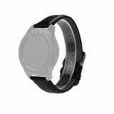Curea neagra din piele pentru Samsung Gear S3 Classic si Frontier / Vector Luna si Meridian / Galaxy Watch 46mm / Moto 2nd gen 46mm