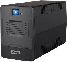 UPS Mustek PowerMust 1000 LCD Line, 1000VA / 600W, IEC, Schuko foto