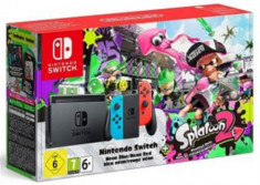 Consola Nintendo Switch + Joc Splatoon 2 (Joy-Con Neon Rosu/Albastru) foto