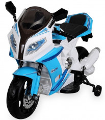 Motocicleta electrica Mood Moto White Blue foto