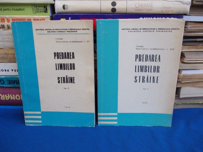 M. GHITESCU - PREDAREA LIMBILOR STRAINE ( VOL 2 SI VOL 5 ) - 1972/1975 *