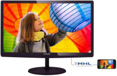Monitor IPS LED Philips 23.6inch 247E6QDAD, Full HD (1920 x 1080), DVI-D, MHL-HDMI, 5ms GTG, Boxe (Negru) foto