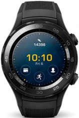 Smartwatch Huawei Watch W2, Procesor 1.1GHz, Amoled 1.2inch, 768MB RAM, 4GB Flash, Bluetooth (Negru) foto