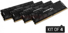 Memorii Kingston HyperX Predator Black Series DDR4, 4x4GB, 3200 MHz, CL 16 foto