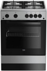 Aragaz Beko FSGT62130DXO, 4 arzatoare, Aprindere electrica, 60cm (Negru-Inox) foto