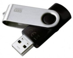 Stick USB GOODRAM UTS2, 128 GB, USB 2.0 (Negru) foto