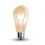 BEC LED E27 ST64 TIP FILAMENT MODEL AMBER 64x140 5W LUMINA CALDA foto