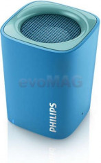 Boxa Portabila Philips BT100A/00, Bluetooth, Microfon, Handsfree (Albastru) foto