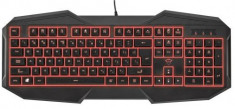 Tastatura Gaming Trust GXT 830, Iluminata, USB (Negru) foto