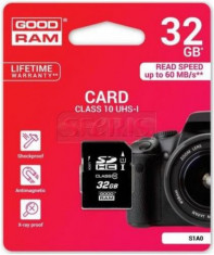 Card de memorie GOODRAM SMC00690, SDHC, 32GB, Clasa 10, UHS-I foto