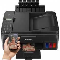 Multifunctional Canon PIXMA G4400 Inkjet, A4, 8,8 ppm, Fax, Retea, Wireless, ADF, CIS (Negru) foto