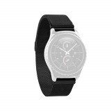 Curea metalica neagra tip Slim pentru Huawei Watch W1