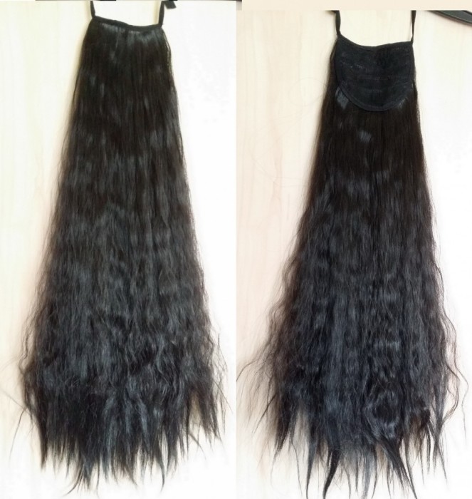 Extensie Extensii Coada Par Sintetic Ponytail Cret Ondulat 58cm